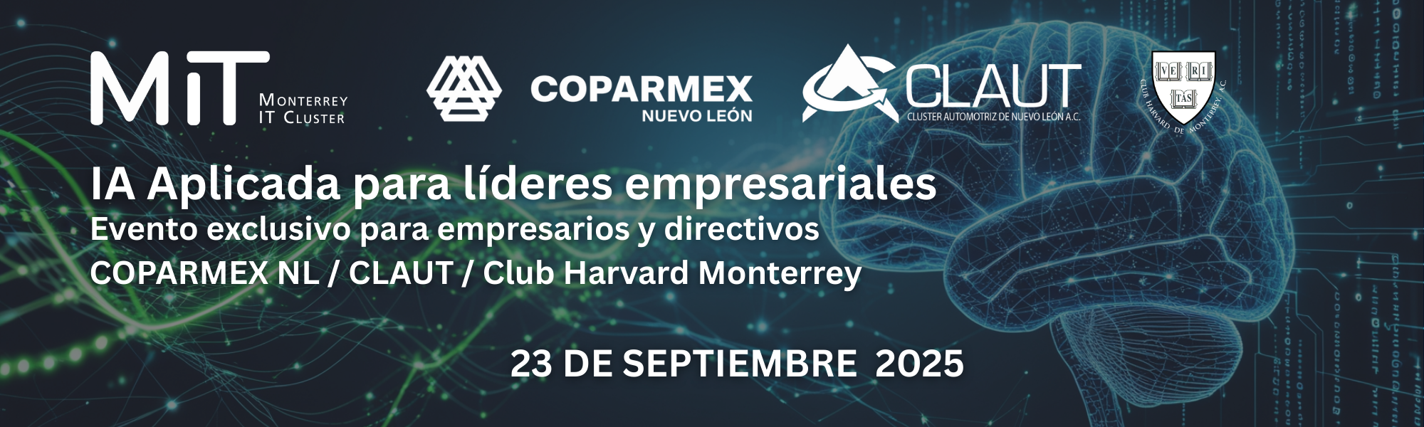 Banner Evento Presencial Future Ready COPARMEX & CLAUT